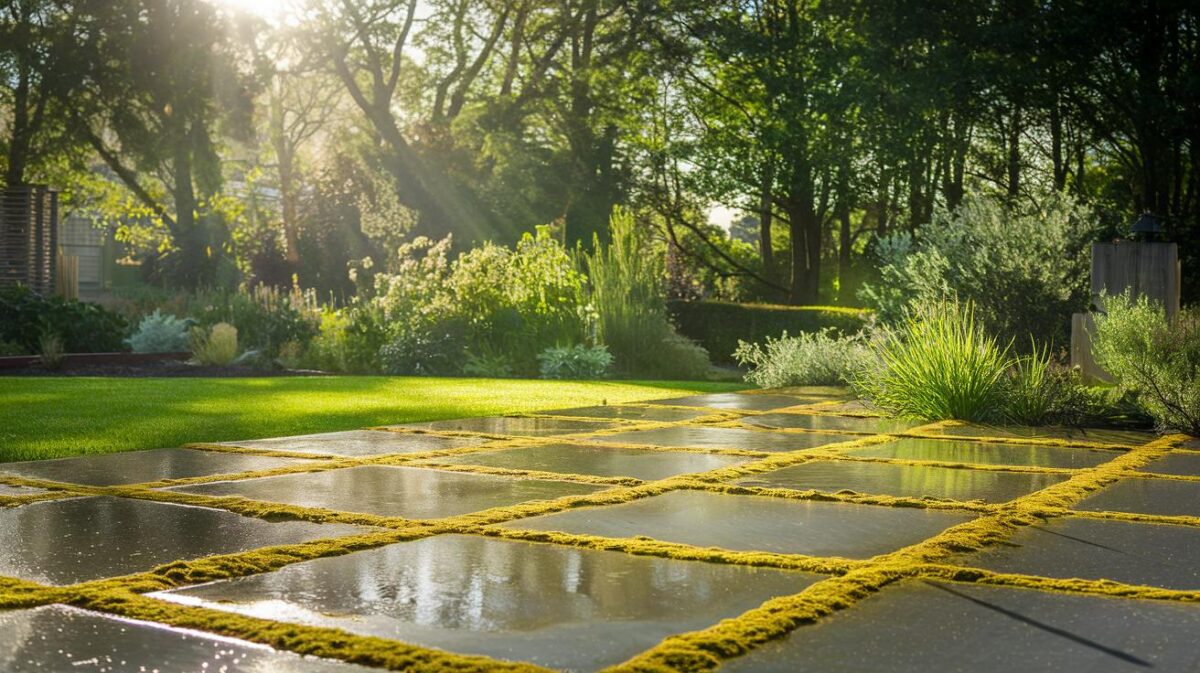 Dites adieu à la mousse verte sur votre terrasse : des astuces simples pour un espace extérieur impeccable