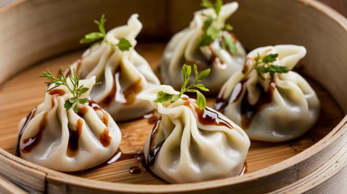 Dumplings végétariens à la vapeur de tous les records, la perfection enveloppée de douceur