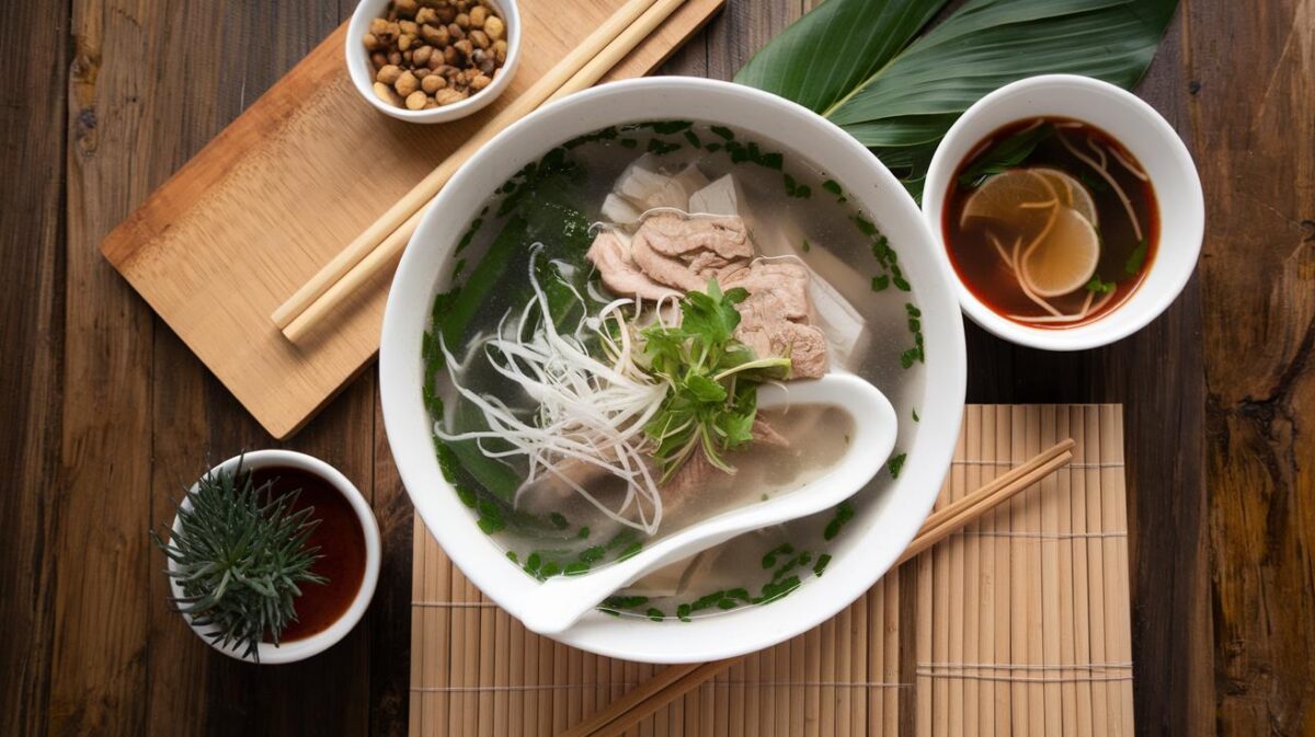 Finesse asiatique : soupe pho végétalienne, entre tradition et modernité