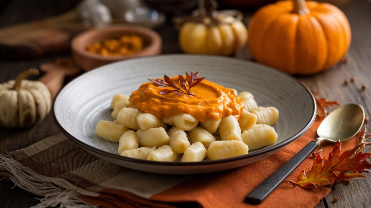 Gnocchi à la crème de potiron de tous les records, douceur et onctuosité à chaque bouchée