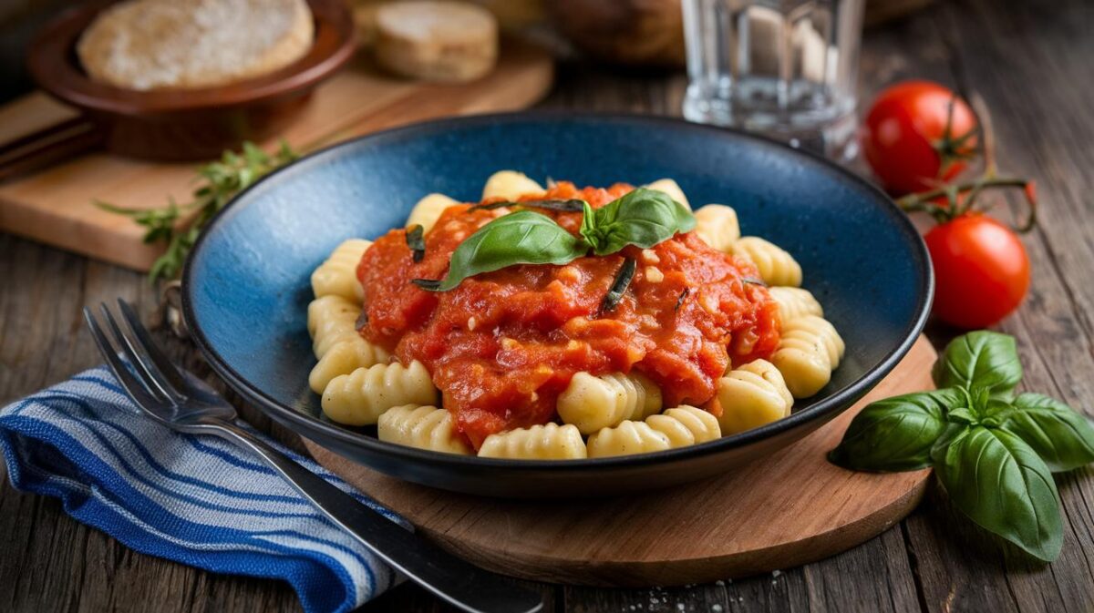 Gnocchi à la sauce tomate et basilic de tous les records, des saveurs italiennes parfaitement équilibrées