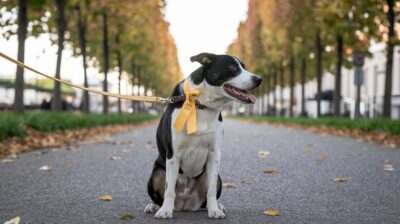 Le ruban jaune sur nos amis canins : un signal d'alerte pour leur bien-être et le notre que vous devez connaître