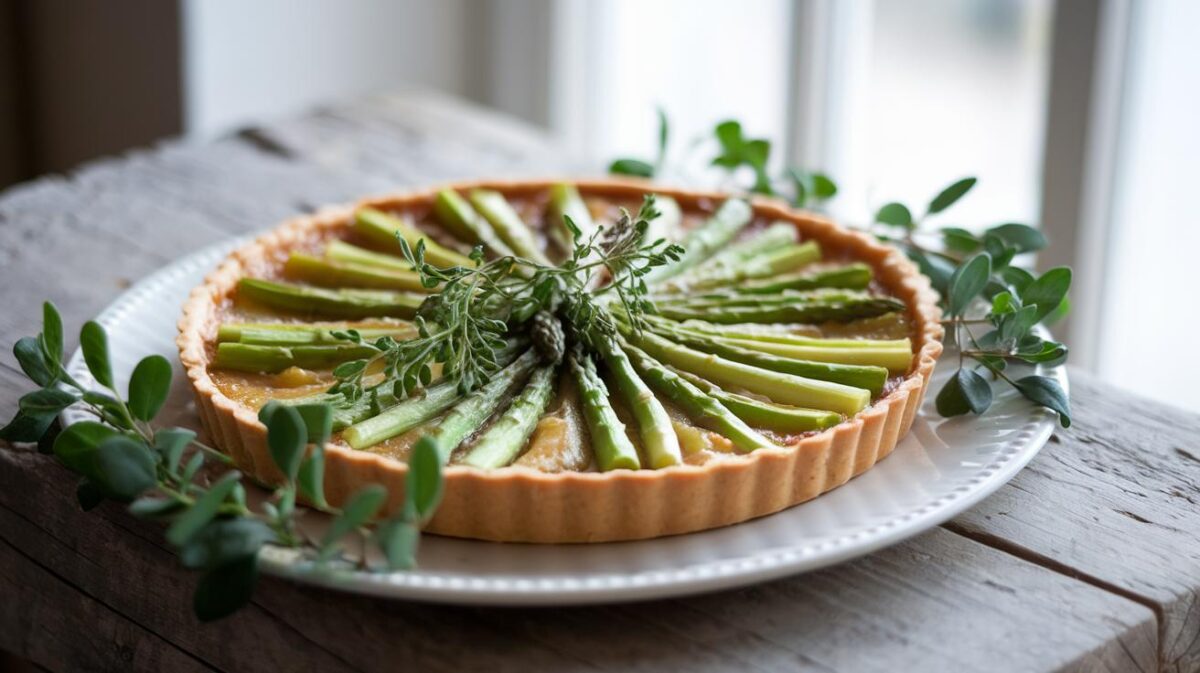 Les secrets de la tarte tatin aux asperges révélés : une recette parfaite pour égayer vos papilles ce printemps