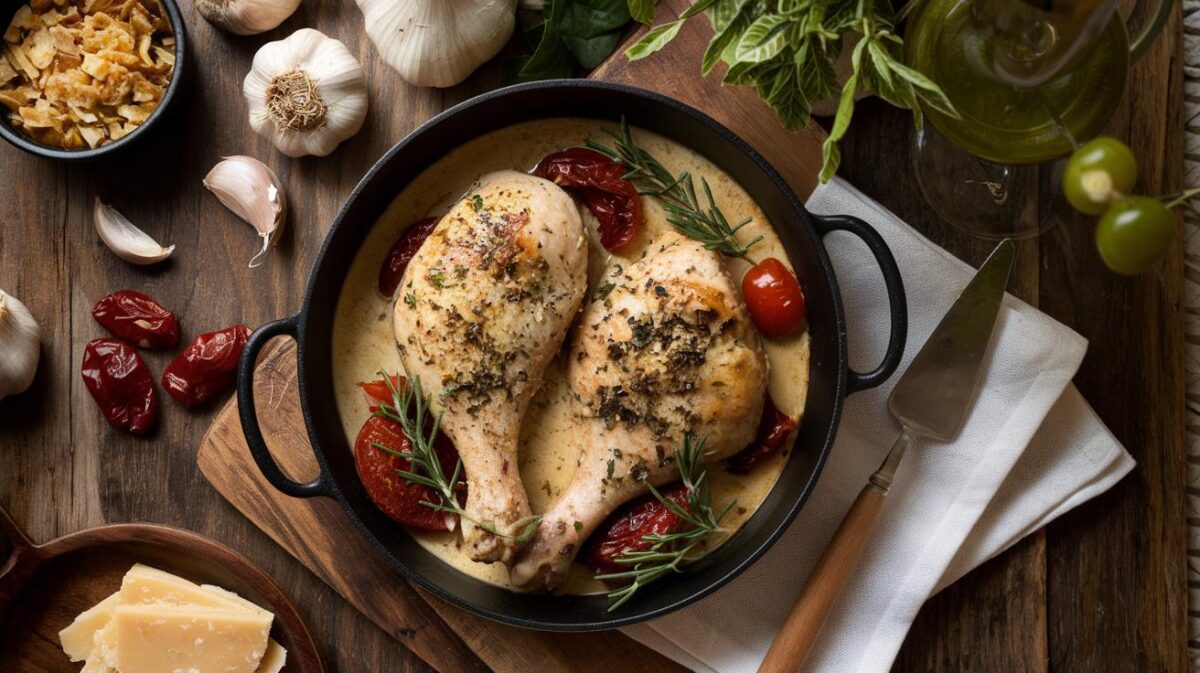 Les secrets du poulet à la toscane, une recette crémeuse pour ravir vos invités