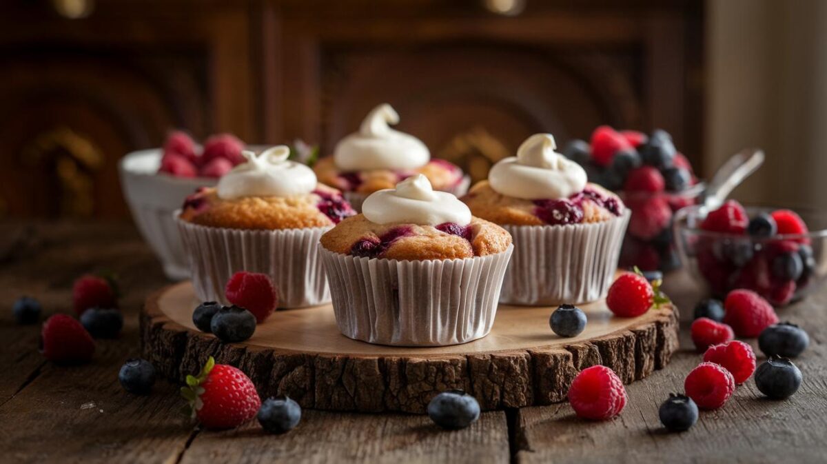 Les secrets pour des muffins ultra moelleux au mascarpone et fruits rouges, une recette infaillible