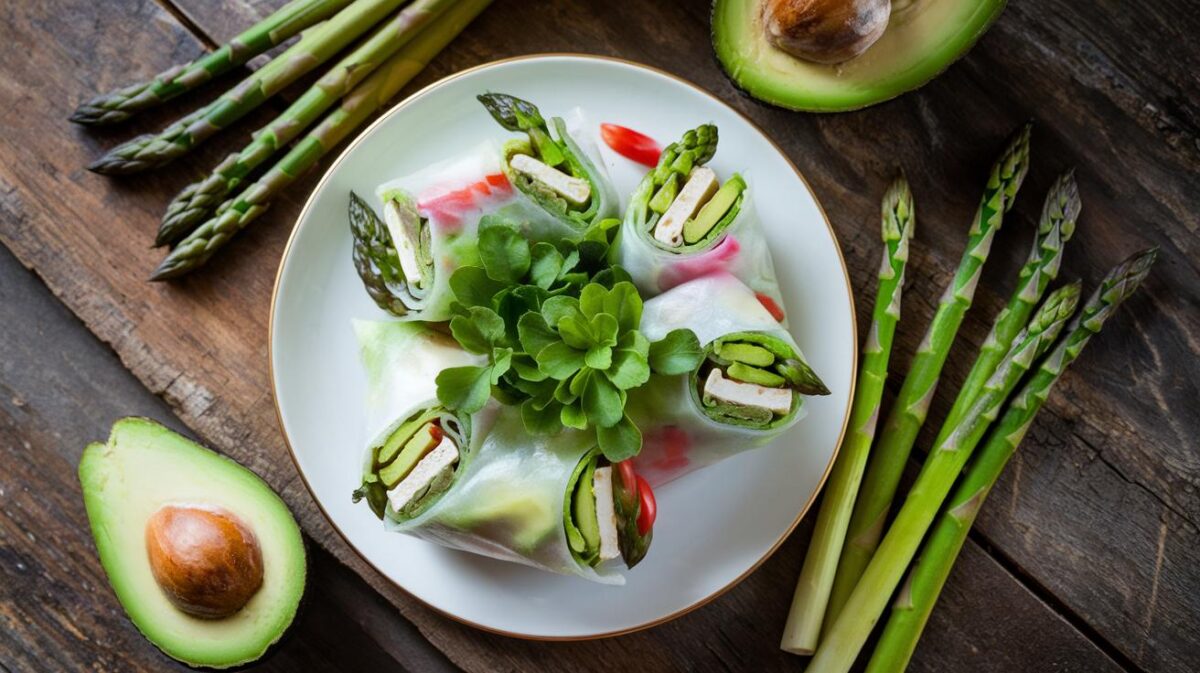 Les secrets pour réussir vos rouleaux de printemps au tofu, avocat et asperges - Découvrez comment émerveiller vos convives!