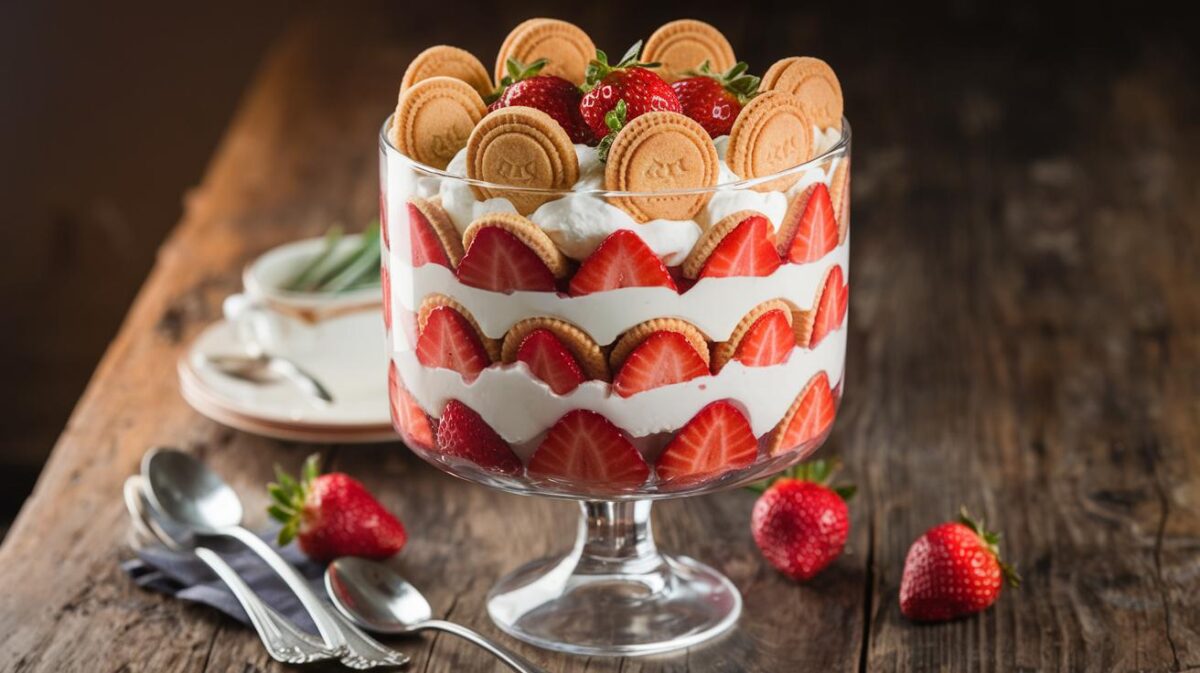 Les secrets pour un trifle aux fraises et sablés bretons exquis : régal assuré pour vos soirées