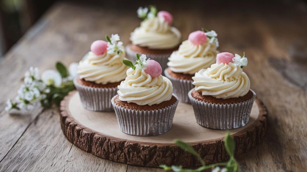 Petits délices : cupcakes végétaliens à la vanille, joie en bouche