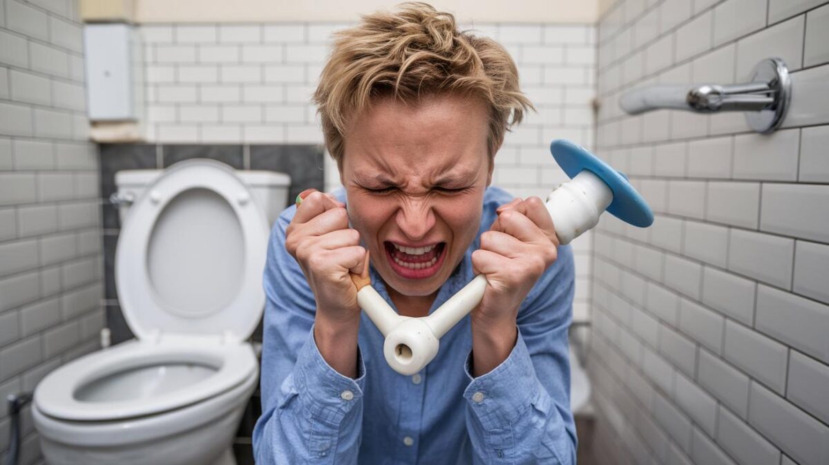 Problèmes de toilettes bouchées ? Ne vous précipitez pas sur le téléphone, une poignée pourrait suffire !