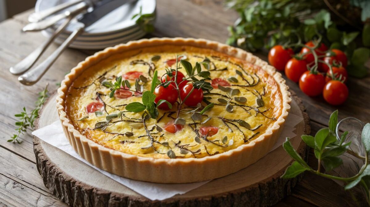 Quiche lorraine végétarienne de tous les records, un classique revisité avec maestria