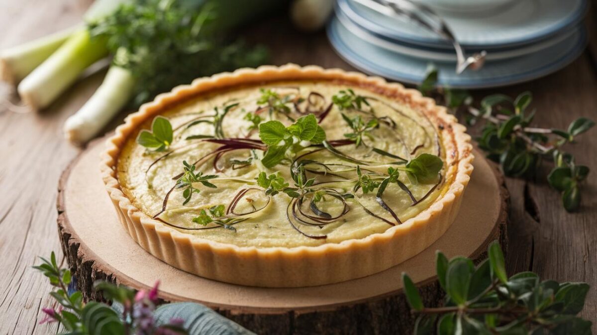 Quiche sans pâte aux poireaux de tous les records, une quiche innovante et savoureuse