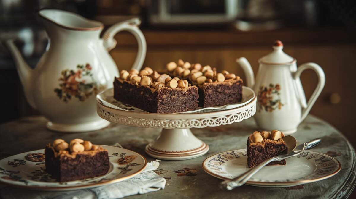 Redécouvrez la magie du goûter avec le brownie cacahuète de Cyril Lignac, une recette gourmande à ne pas manquer