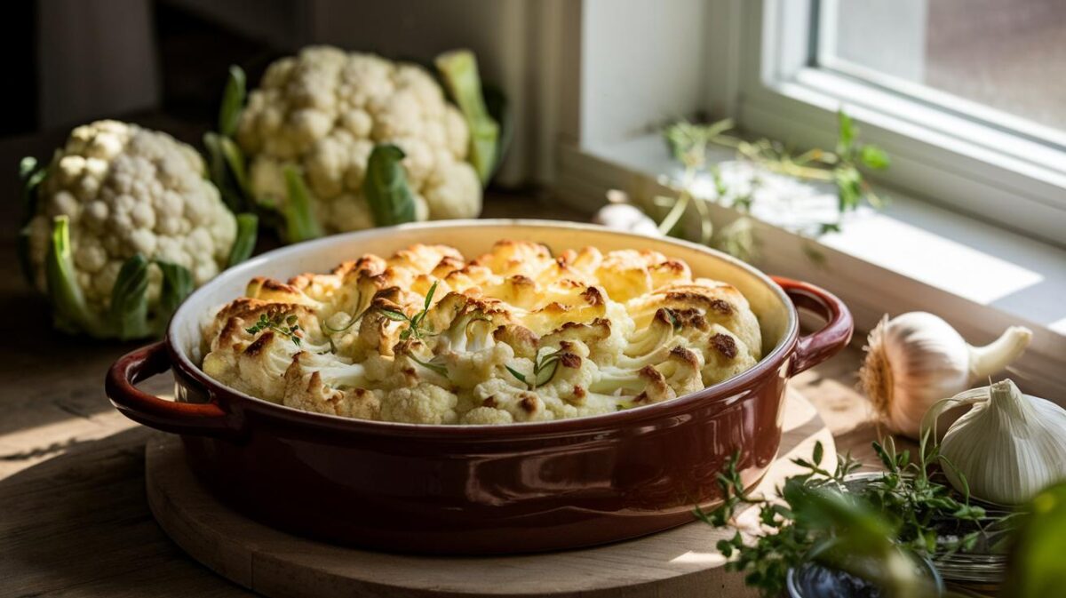 Redécouvrez le chou-fleur avec notre gratin sans béchamel : une recette facile pour un repas sain et savoureux