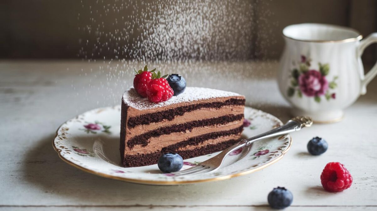 Redécouvrez le plaisir de la pâtisserie légère avec un gâteau au chocolat de 190 calories qui ravira vos papilles