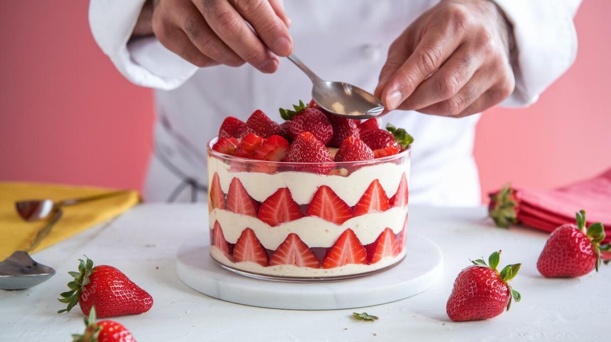 Redécouvrez le tiramisu avec Cyril Lignac : une version aux fraises fraîche et colorée pour égayer vos papilles