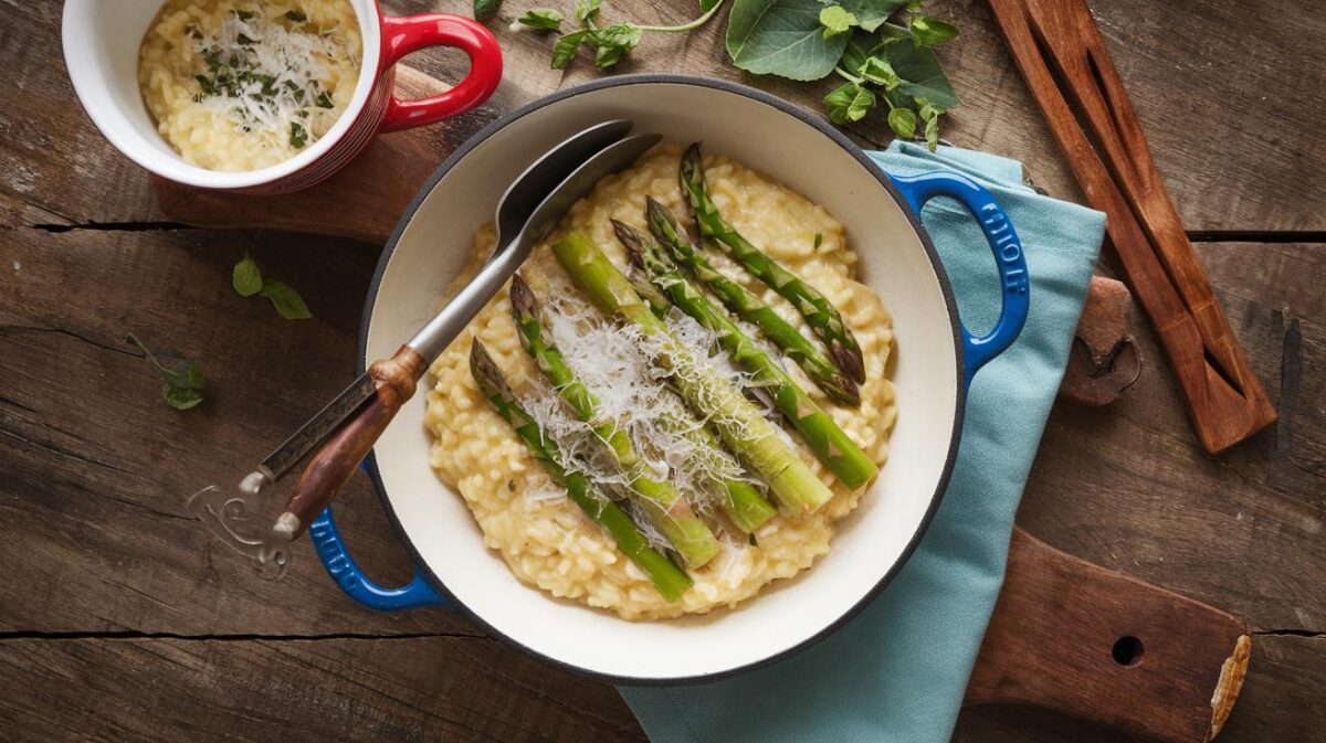 redécouvrez les saveurs du nord de l'italie avec cette recette de risotto aux asperges exquise et facile à réaliser