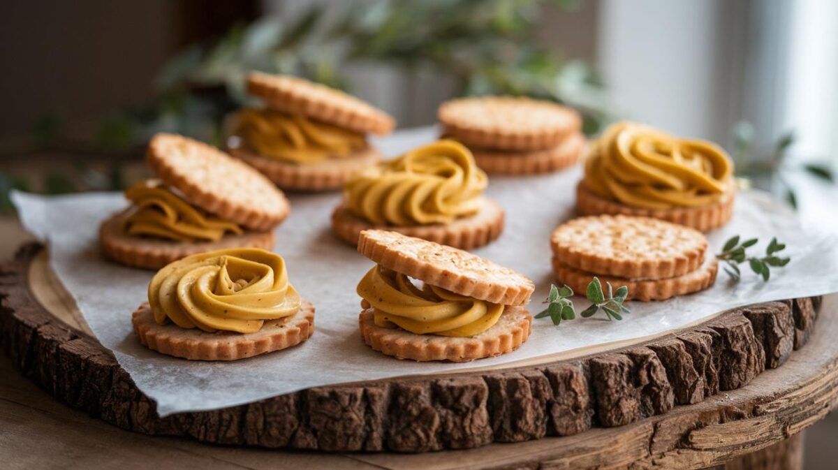 réinventez vos apéritifs avec une recette captivante de biscuits moutarde et comté