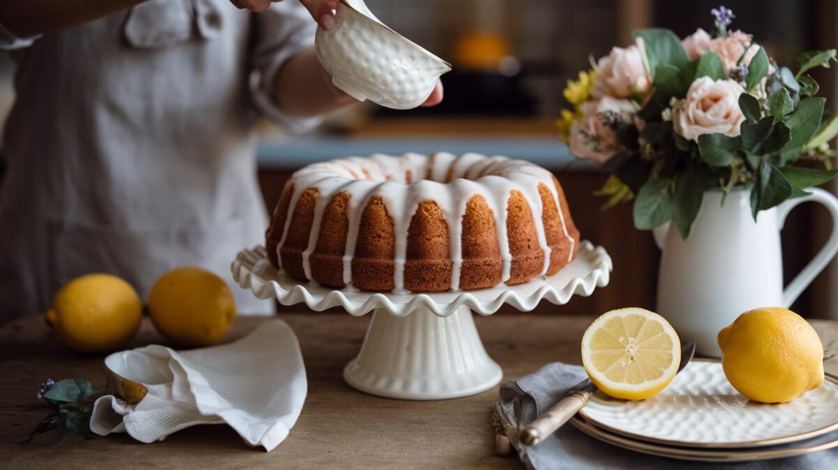 révélez le chef pâtissier en vous avec ce bundt cake au citron et son glaçage irrésistible