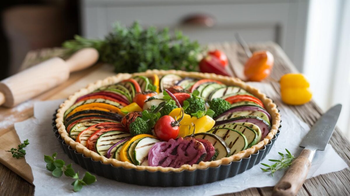 révélez le chef qui sommeille en vous avec cette recette de tarte estivale aux légumes grillés