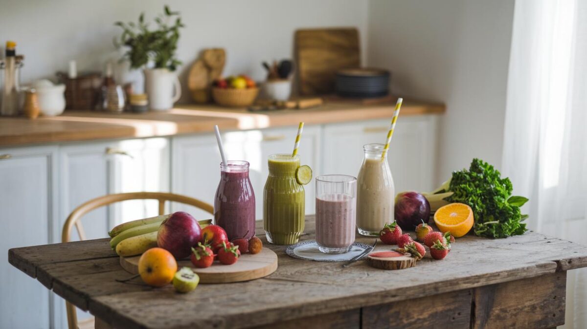 Sélection de smoothies végétaliens pour une detox savoureuse