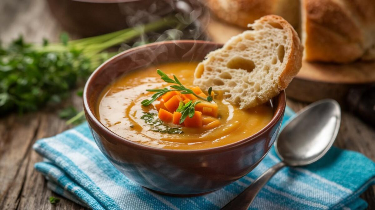 Soupe de carottes et gingembre de tous les records, un réconfort épicé pour l'âme