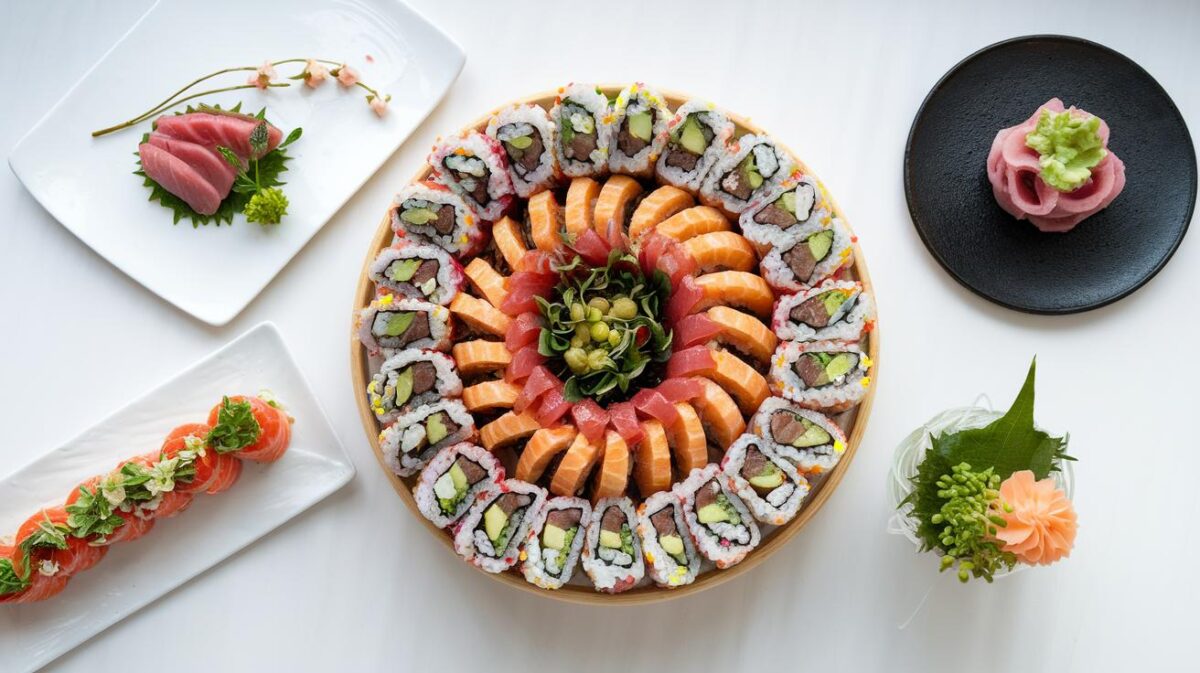 Sushi végétarien de tous les records, l’art du sushi magnifié