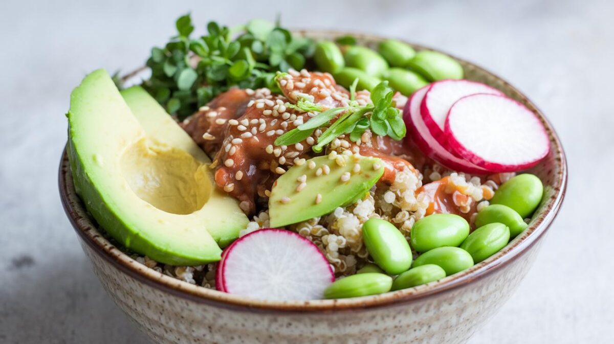 Tendance healthy : poke bowl végétalien, l'équilibre dans un bol