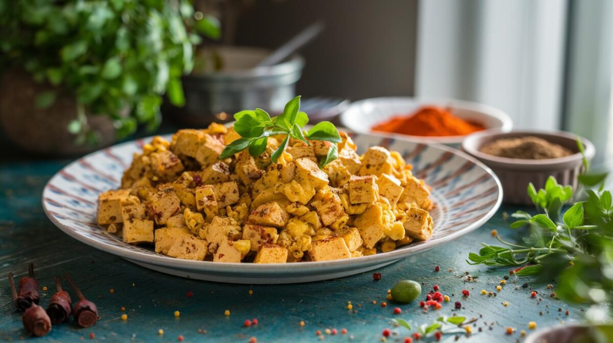 Tofu brouillé aux épices de tous les records, un petit-déjeuner révolutionnaire