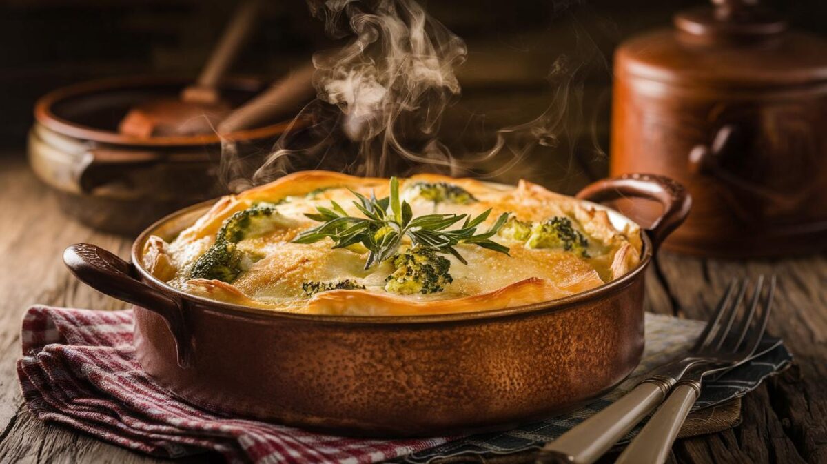 Un gratin de brocoli au cheddar de tous les records irrésistiblement onctueux