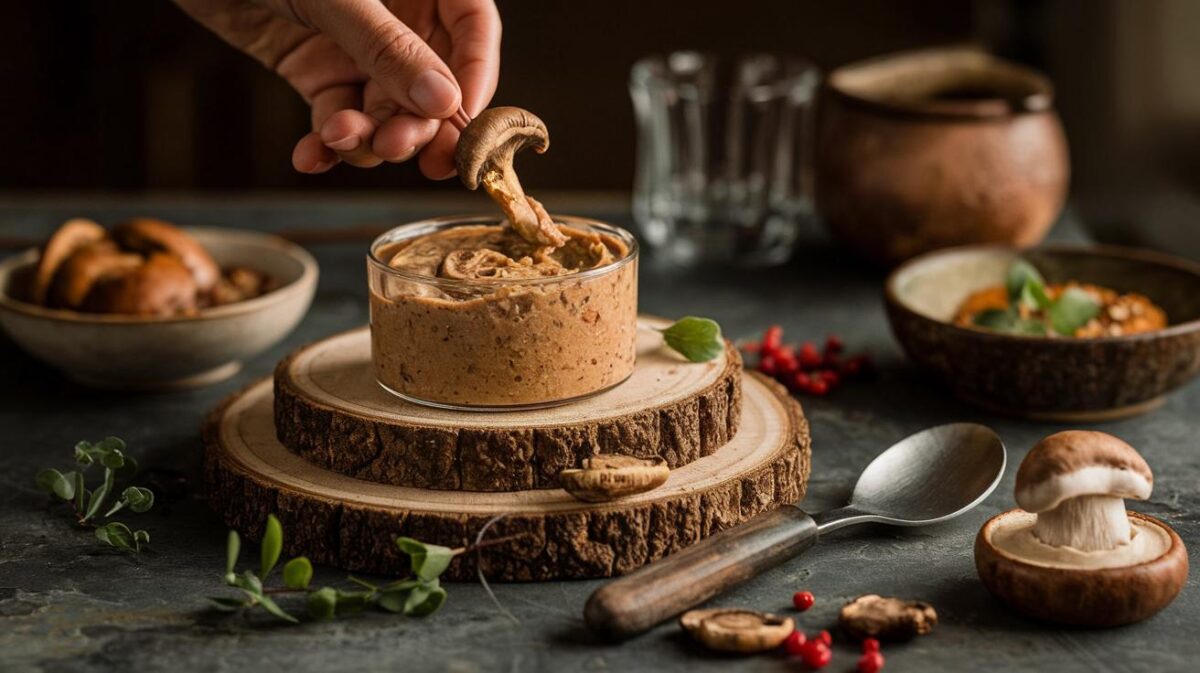 Un pâté végétal aux champignons de tous les records riche et goûteux