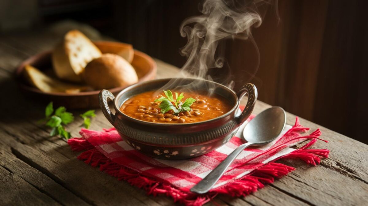 Une soupe de lentilles corail à l'indienne de tous les records douce et épicée qui réchauffe le cœur