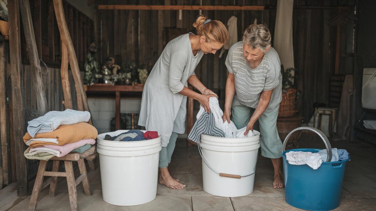 Vous n'avez pas de machine à laver ? Transformez un seau en un lave-linge écologique et économique