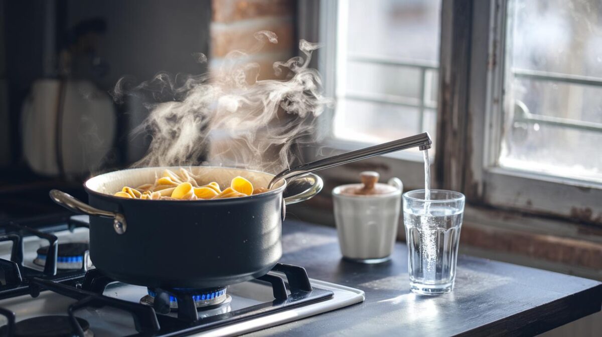 Vous pensez accélérer vos repas en utilisant l'eau chaude du robinet pour vos pâtes ? Découvrez pourquoi c'est une erreur