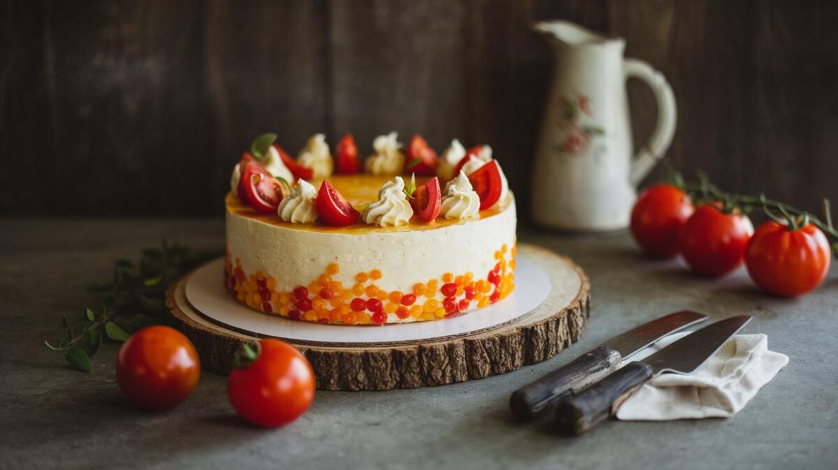 Vous pensiez tout connaître sur les gâteaux ? Laissez-vous charmer par cette surprenante fusion entre chèvre et tomate