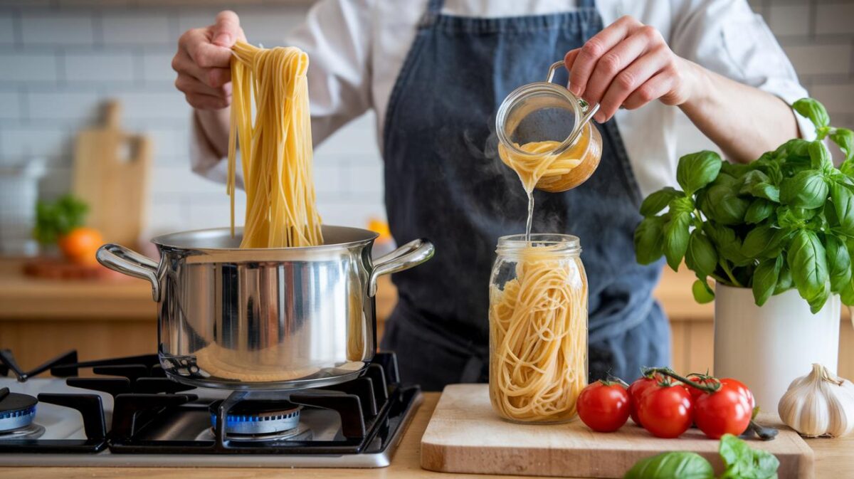 vous pourriez revoir votre manière de cuisiner les pâtes: découvrez les avantages insoupçonnés de garder l'eau de cuisson