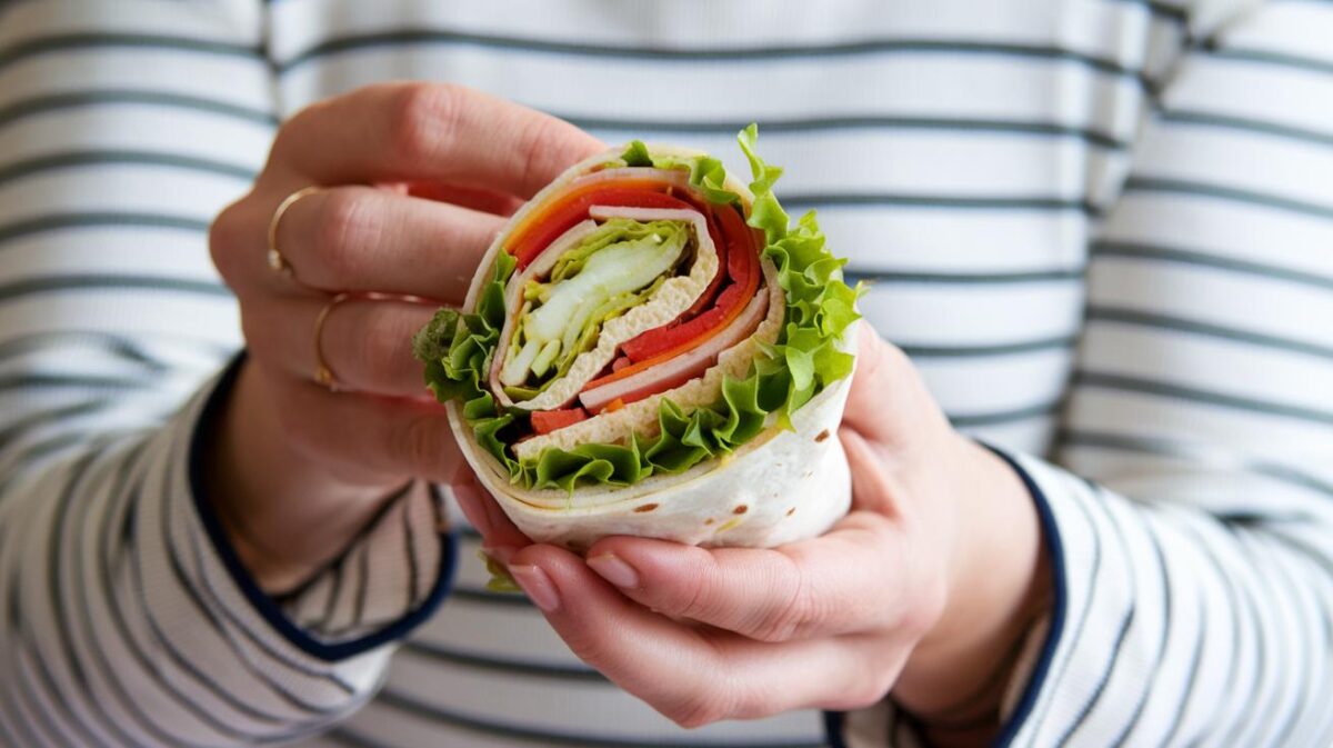 Wraps de tempeh et légumes croquants de tous les records, fraîcheur et croquant de chaque bouchée